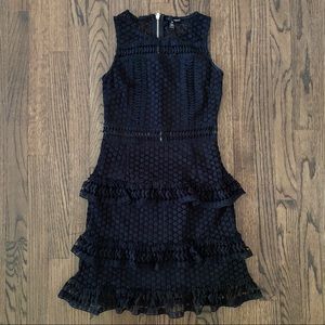 Bloomingdale’s Aqua Lace Tiered Dress